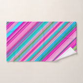 Levendig regenboogstreeppatroonontwerp handdoek (Handdoek)