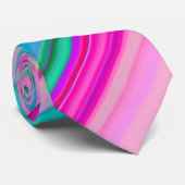 Levendig regenboogstreeppatroonontwerp stropdas (Opgerold)