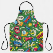 Levendig Retro Comic Schort - Pop Art Pattern (Voorkant)