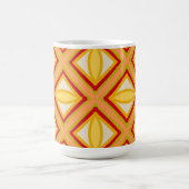 Levendig Retro Geometrisch Patroon Klassieke Mok (Center)