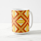 Levendig Retro Geometrisch Patroon Klassieke Mok (Voorkant rechts)