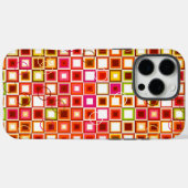 Levendig Retro Geometrisch Vierkant Patroon Case-Mate iPhone Case (Achterkant (horizontaal))