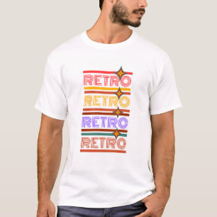 Levendig retrotypografisch ontwerp t-shirt