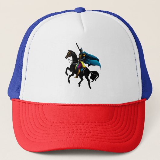Levendig Ridder T-Shirt Trucker Pet (Voorkant)