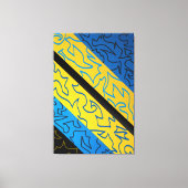 Levendig ritme Abstract Canvas Afdruk (Voorkant)
