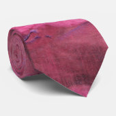 Levendig Rood Acryl Abstract Absorberen Stropdas (Opgerold)