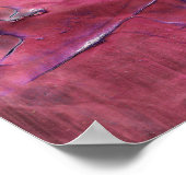 Levendig rood acryl abstract posterprint poster (Hoek)