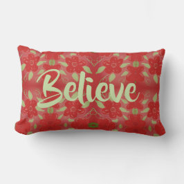 Levendig rood bloemenkussen kussen