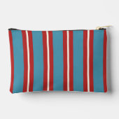 Levendig Rood en Blauw Gestreepte Patroon Moderne Etui (Achterkant)