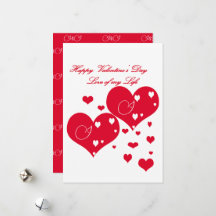 Levendig rood en wit hart liefde voor mijn leven