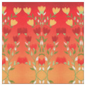 Levendig rood goud met groen stof (Close Up)