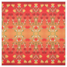 Levendig rood goud met groen stof