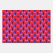 Levendig rood met paars inpakpapier vel (Voorkant)