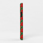 Levendig Rood Ranunculus Bloempatroon Case-Mate iPhone Case (Achterkant/rechts)