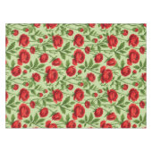 Levendig Rood Ranunculus Bloempatroon Tafelkleed (Voorkant (Horizontaal))