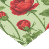 Levendig Rood Ranunculus Bloempatroon Tafelkleed (Gekanteld)