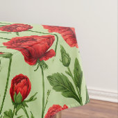 Levendig Rood Ranunculus Bloempatroon Tafelkleed (Voorbeeld)