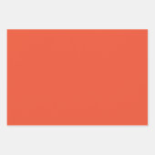 Levendig rood, Sinaasappel & Blue Plaid Inpakpapier Vel (Voorkant 2)