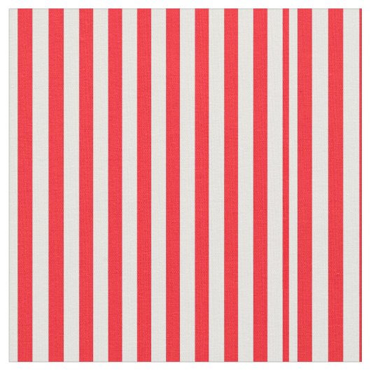 Levendig rood-wit gestreept patroon stof (Close Up)