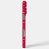Levendig rood-wit stippenpatroon Case-Mate iPhone case (Achterkant / Rechts)