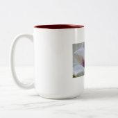 Levendig Roos in Bloom Tweekleurige Koffiemok (Links)