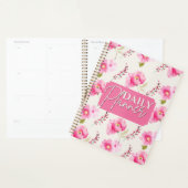 Levendig Roze Aquarel Bloemendagplanner Planner (Display)