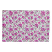 🌸 Levendig Roze Bloemendecoratie Cadeaubordel Hui Kussensloop (Achterkant)