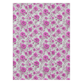Levendig Roze Bloempatroon Met Magenta Bloemen Tafelkleed