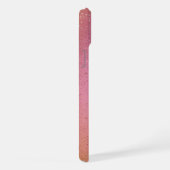 Levendig Roze en Glitterende Achtergrond iPhone Hoesje (Rechterkant)