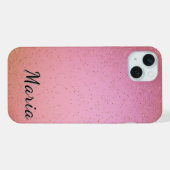 Levendig Roze en Glitterende Achtergrond iPhone Hoesje (Achterkant horizontaal)
