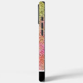 Levendig roze en groene slangenhuid ontwerp Case-Mate iPhone case (Achterkant / Links)