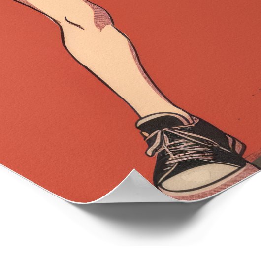 Levendig roze en Paarse dans Poster (Hoek)