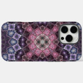 Levendig roze en paarse Mandala webpatroon Case-Mate iPhone Case (Achterkant (horizontaal))