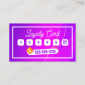 Levendig roze & geel Afrikaans haarvlechten Klantenkaartje (Achterkant)