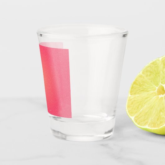 Levendig roze gradiënt shot glas (Rechts)