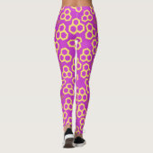 Levendig Roze Honing Home Patroon Leggings (Achterkant)