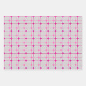 Levendig roze inpakpapier in set van 3 Design Vel (Voorkant 2)