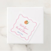 Levendig Roze Kobalt Blauw Citrus Vrijgezellenfees Bedankjes Labels (In situ)