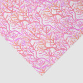 Levendig Roze Koraalrif Tissuepapier (Detail)