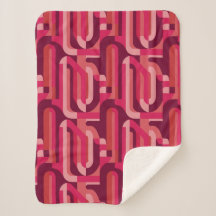 levendig roze retro abstract patroon