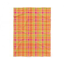 Levendig roze, Sinaasappel en groen geruit