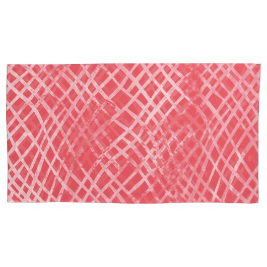 Levendig roze textiel ontwerp met ingewikkelde fl kussensloop (Voorkant-Links)