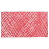 Levendig roze textiel ontwerp met ingewikkelde fl kussensloop (Voorkant-Rechts)