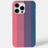 Levendig Roze tot Blauw Gradient Stripe Design Case-Mate iPhone Case (Achterkant)