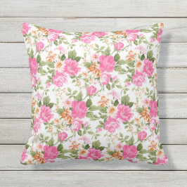 Levendig roze Victoriaans rozen kussen