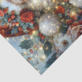 Levendig Rustiek Bloemig Vintage Kerstman Decoupag Tissuepapier (Detail)