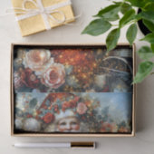 Levendig Rustiek Bloemig Vintage Kerstman Decoupag Tissuepapier (Geschenk)