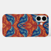 Levendig Safari wandtapijtpatroon - De Witte Lotus Case-Mate iPhone Case (Achterkant (horizontaal))