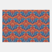 Levendig Safari wandtapijtpatroon - De Witte Lotus Inpakpapier Vel (Voorkant 2)