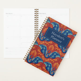 Levendig Safari wandtapijtpatroon - De Witte Lotus Planner